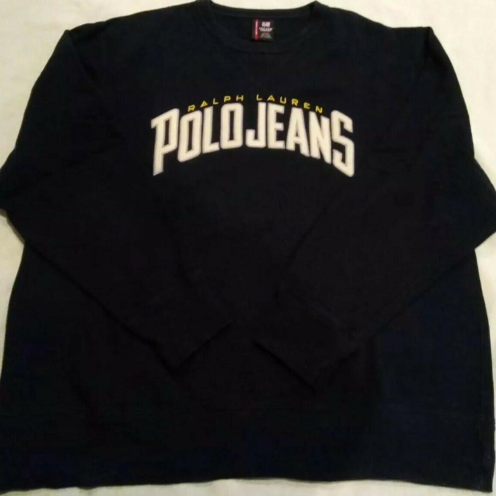 Ralph Lauren Polo Jeans Giant Spell Out Navy XL